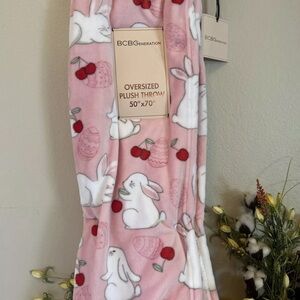 BCBGeneration Pink soft blanket Easter Bunny